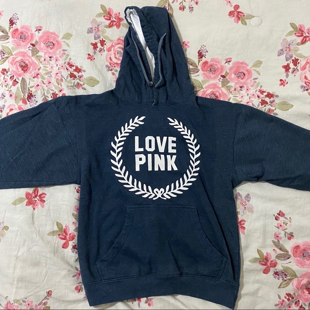 Navy Blue “Love Pink” Hoodie